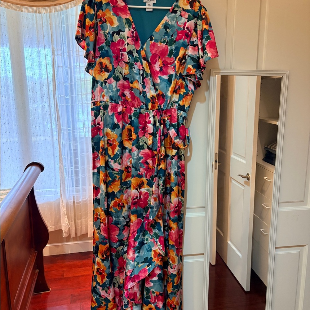 Floral Wrap Maxi Dress